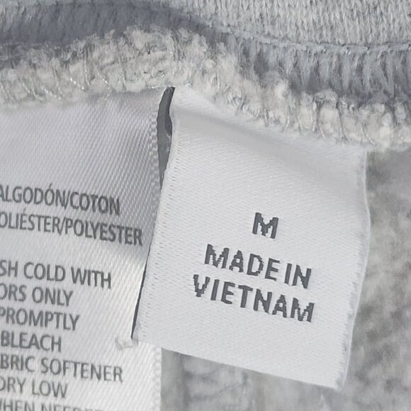 Calvin Klein Jeans Grey White Logo Cotton Poly Pull On Drawstring Joggers Size M - Picture 16 of 16